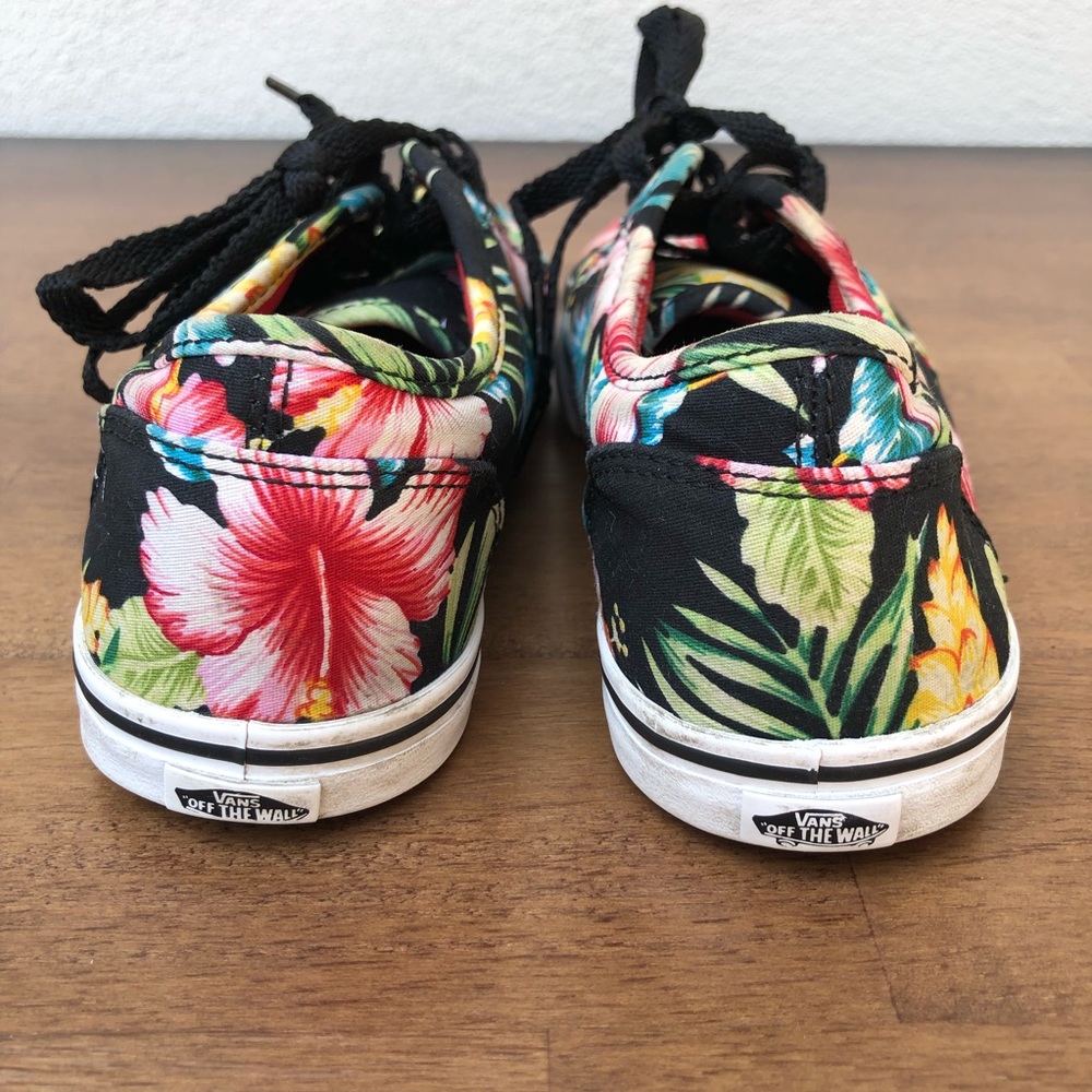 Vans Era Hawaiian Hibiscus Floral Canvas Lace-up Shoes (Women's 7.0) - Picture 8 of 11